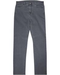 Canali - Stretch-Cotton-Cashmere Straight Jeans - Lyst