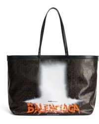 Balenciaga - Large Coated Canvas Select Tote Bag - Lyst