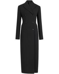 Alaïa - Wool-Blend Double-Breasted Caban Coat - Lyst