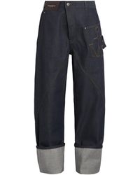JW Anderson - Twisted Turn-Up Relaxed Jeans - Lyst