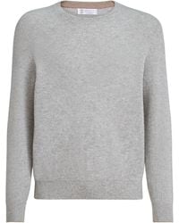 Brunello Cucinelli - Cashmere Ribbed Sweater - Lyst