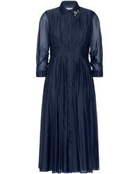 Max Mara - Silk-Blend Midi Shirt Dress - Lyst
