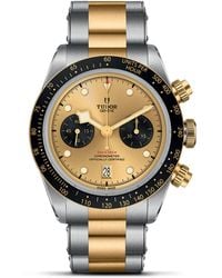 Tudor - Black Bay Chrono Stainless Steel And Yellow Gold Watch 41mm - Lyst