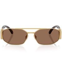 Versace - Metal Ve2287 Rectangle Sunglasses - Lyst