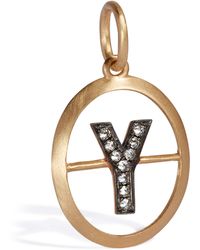 Annoushka - And Diamond Initial Y Pendant - Lyst
