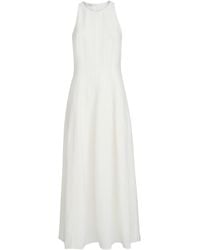 Brunello Cucinelli - Twill Maxi Dress - Lyst