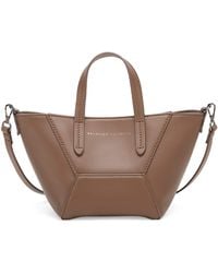 Brunello Cucinelli - Mini Calfskin Bc Duo Tote Bag - Lyst