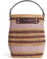Anya Hindmarch - Raffia Stripe Cross-Body Bag - Lyst