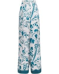 Erdem - Silk Printed Pyjama Trousers - Lyst