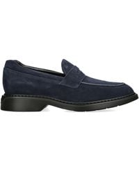 Hogan - Suede H576 Penny Loafers - Lyst