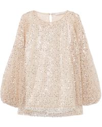 Marina Rinaldi - Sequin-Embellished Blouse - Lyst