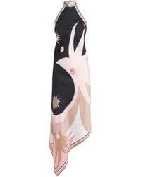 Emilio Pucci - Silk Stella Midi Dress - Lyst