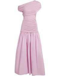 Self-Portrait - Draped Maxi Dress - Lyst