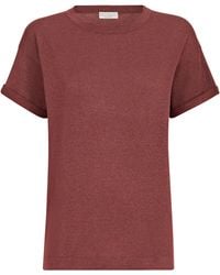 Brunello Cucinelli - Cashmere-Silk-Blend Sparkling T-Shirt - Lyst