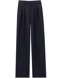 Saint Laurent - Wool Chiné Trousers - Lyst