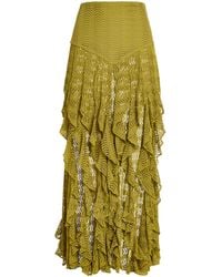 PATBO - Ruffle Petal Maxi Skirt - Lyst