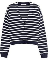 Chinti & Parker - Cotton-linen Striped Breton Cardigan - Lyst