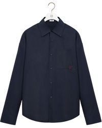 Loewe - Cotton-Blend Long-Sleeve Anagram Shirt - Lyst