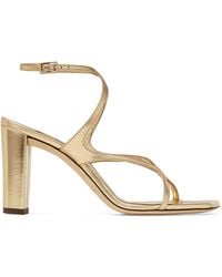 Jimmy Choo - Azie 85 Leather Heeled Sandals - Lyst