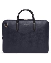 Smythson - Leather Panama Briefcase - Lyst