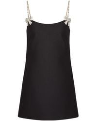 Valentino Garavani - Embellished-strap Mini Dress - Lyst