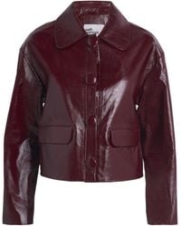 Self-Portrait - Patent Leather Jacket - Lyst