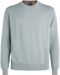 Paul & Shark - Virgin Wool-Silk Crew-Neck Sweater - Lyst