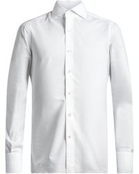 Isaia - Cotton-linen Dress Shirt - Lyst