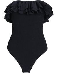 Hunza G - Frill Eloise Swimsuit - Lyst