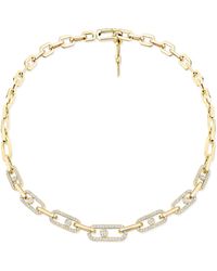 Messika - Move Link And Diamond Pavé Necklace - Lyst