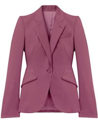 McQueen - Wool Single-Breasted Jacket - Lyst