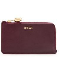 Loewe - Leather Pebble Card Holder - Lyst