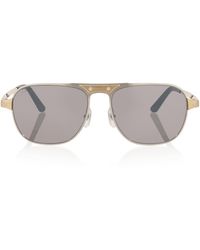 Cartier - Rectangular Aviator Sunglasses - Lyst
