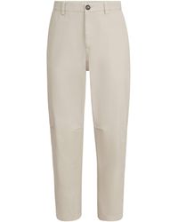 Brunello Cucinelli - Cotton Gabardine Straight Trousers - Lyst