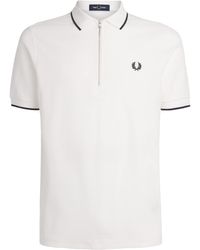 Fred Perry - Cotton Crepe Piqué Polo Shirt - Lyst