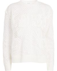 Max Mara - Open-Knit Sweater - Lyst