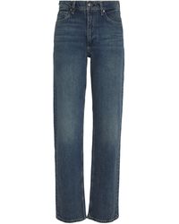 Rag & Bone - Harlow Mid-Rise Straight Jeans - Lyst