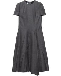 Prada - Wool Flannel Midi Dress - Lyst