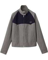 Miu Miu - Cotton Gingham Check Jacket - Lyst