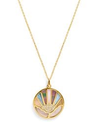 L'Atelier Nawbar - Diamond And Pearl Sunshine Necklace - Lyst