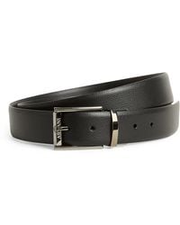 Emporio Armani - Leather Buckle Belt - Lyst