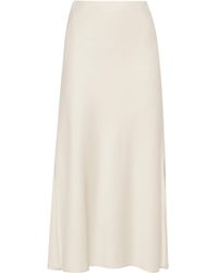 Brunello Cucinelli - Satin Pencil Skirt - Lyst