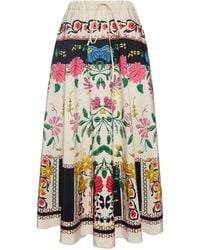 La DoubleJ - Embroidered Maxi Skirt - Lyst