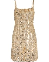 Alice + Olivia - Embellished Nina Mini Dress - Lyst