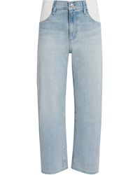 PAIGE - Maternity Arellia Barrel-Leg Jeans - Lyst