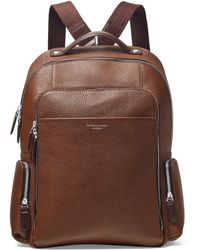 Aspinal of London - Pebble Leather Reporter Zipped Backpack - Lyst