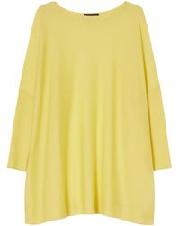 Marina Rinaldi - Virgin Wool-Silk-Cashmere Veranda Sweater - Lyst