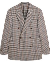 dunhill - Wool Gingham Blazer - Lyst