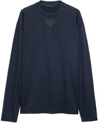 Prada - Cotton Conceptual Triangle T-Shirt - Lyst