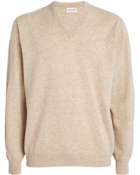 Johnstons of Elgin - Cashmere V-Neck Sweater - Lyst
